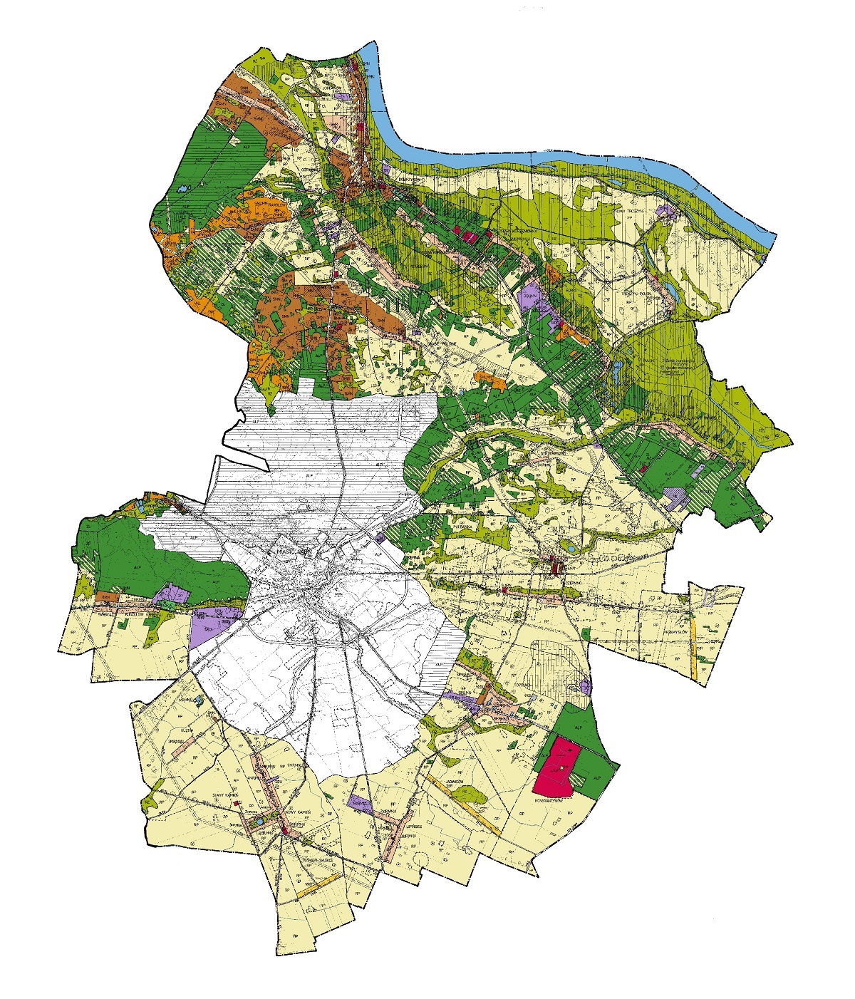 Miasto Gabin miejscowy plan zagospodarowania przestrzennego na skanie